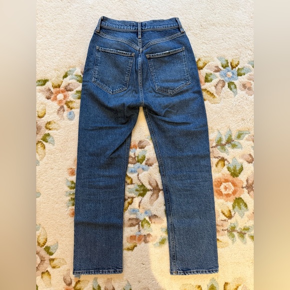 Agolde Riley High Rise Straight Crop - Picture 3 of 4